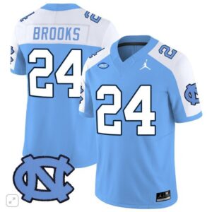 British Brooks  #24 North Carolina Tar Heels Vapor ACC Patch   Blue Alternate