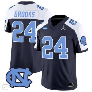 British Brooks  #24 North Carolina Tar Heels Vapor ACC Patch   Navy Alternate