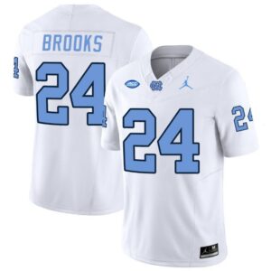 British Brooks  #24 North Carolina Tar Heels Vapor ACC Patch College   White