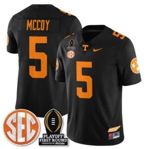 Bru McCoy  #5 Tennessee Volunteers  Playoff First Round Patch   Black