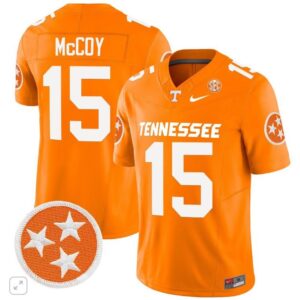 Bru McCoy  #15 Tennessee Volunteers Home Vapor SEC Patch College   Orange