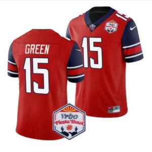 Brylan Green  #15 Liberty Flames Fiesta Bowl Patch College   Red