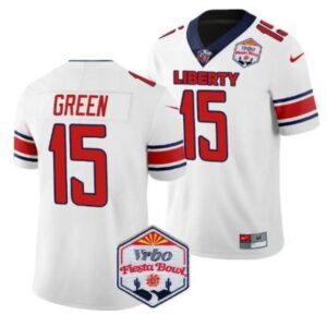 Brylan Green  #15 Liberty Flames Fiesta Bowl Patch College   White