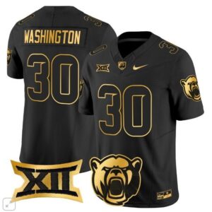 Bryson Washington  #30 Baylor Bears Vapor Patch College   Black Gold