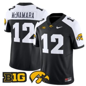 Cade McNamara  #12 Iowa Hawkeyes Vapor B1G Patch   Black Alternate