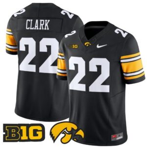 Caitlin Clark  #22 Iowa Hawkeyes Home Vapor B1G Patch   Black