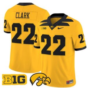 Caitlin Clark  #22 Iowa Hawkeyes Home Vapor B1G Patch   Gold