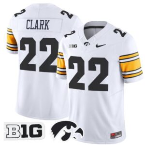 Caitlin Clark  #22 Iowa Hawkeyes Home Vapor B1G Patch   White