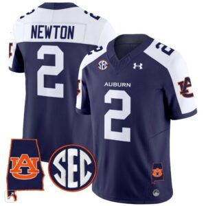 Cam Newton  #2 Auburn Tigers Alabama Patch Vapor SEC   Navy Alternate
