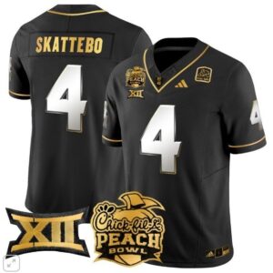 Cam Skattebo  #4 Arizona State Sun Devils 2025 Peach Bowl   Black Limited