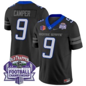 Cameron Camper  #9 Boise State Broncos Championship Vapor Patch   Black