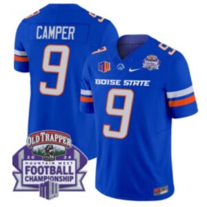 Cameron Camper  #9 Boise State Broncos Championship Vapor Patch   Royal