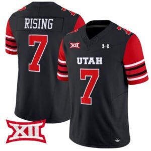 Cameron Rising  #7 Utah Utes Home Vapor Patch College  All  Black