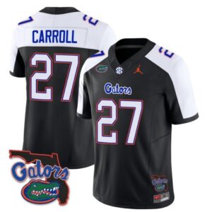 Carroll  #27 Florida Gators Vapor Patch   Black Alternate
