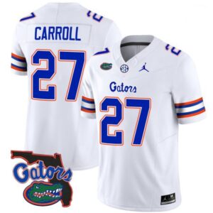 Carroll  #27 Florida Gators Vapor Patch College   White