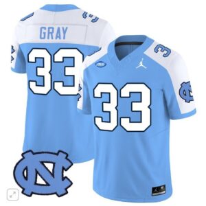 Cedric Gray  #33 North Carolina Tar Heels Vapor ACC Patch   Blue Alternate