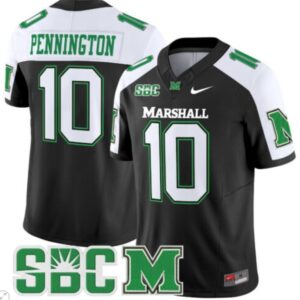 Chad Pennington  #10 Marshall Thundering Herd Vapor Patch   Black Alternate