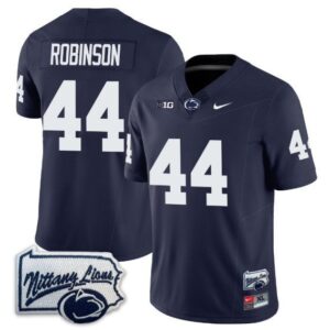 Chop Robinson  #44 Penn State Nittany Lions Pennsylvania Map   Navy