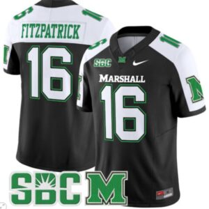 Christian Fitzpatrick  #16 Marshall Thundering Herd Vapor Patch  Black Alternate