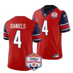 CJ Daniels  #4 Liberty Flames Fiesta Bowl Patch College   Red