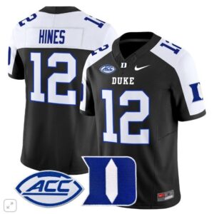 Clarkston Hines  #12 Duke Blue Devils ACC Vapor Patch   Black Alternate