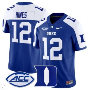 Clarkston Hines  #12 Duke Blue Devils ACC Vapor Patch   Royal Alternate