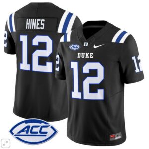 Clarkston Hines  #12 Duke Blue Devils ACC Vapor Patch College   Black