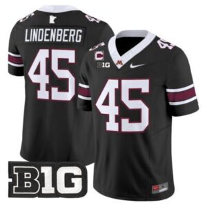 Cody Lindenberg  #45 Minnesota Golden Gophers Vapor B1G Patch   Black