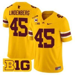 Cody Lindenberg  #45 Minnesota Golden Gophers Vapor B1G Patch   Gold