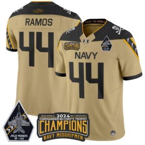 Colin Ramos  #44 Navy Midshipmen Jolly Rogers Champions Patch   Gold