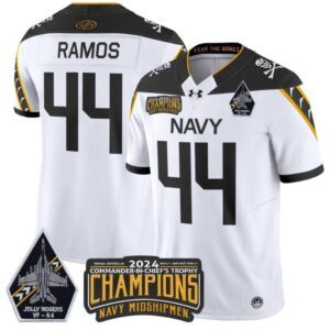 Colin Ramos  #44 Navy Midshipmen Jolly Rogers Champions Patch   White