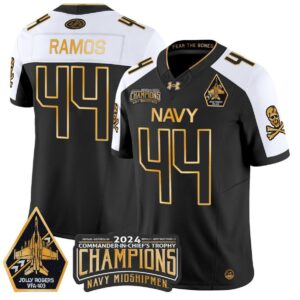 Colin Ramos  #44 Navy Midshipmen Jolly Rogers Champions Patch  Black Alternate