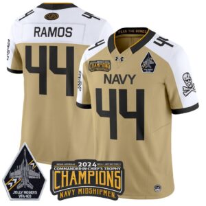 Colin Ramos  #44 Navy Midshipmen Jolly Rogers Champions Patch  Gold Alternate