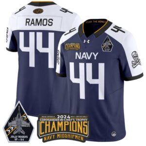 Colin Ramos  #44 Navy Midshipmen Jolly Rogers Champions Patch  Navy Alternate