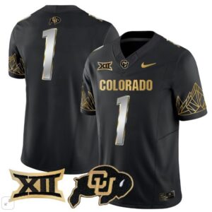 Colorado Buffaloes Bank Name  #1 Vapor Big 12 Patch   Black Limited