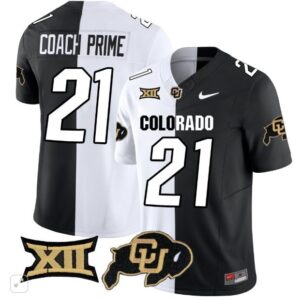 Colorado Buffaloes Coach Prime  #21 Limited Big 12 Patch   Split