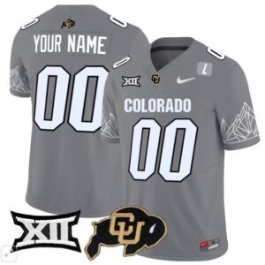 Colorado Buffaloes Custom  Vapor Limited Big 12 Patch   - Gray