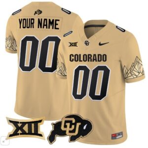 Colorado Buffaloes Custom  Vapor Limited Big 12 Patch   Gold