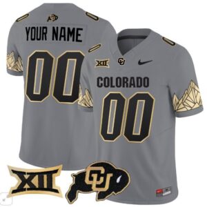 Colorado Buffaloes Custom  Vapor Limited Big 12 Patch   Gray