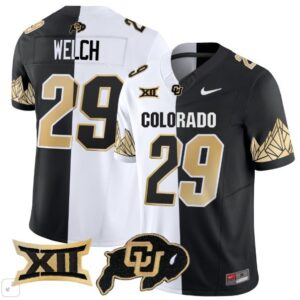Colorado Buffaloes Micah Welch  #29 Limited Big 12 Patch   Split