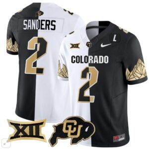 Colorado Buffaloes Shedeur Sanders  #2 Vapor Limited Big 12 Patch   Split