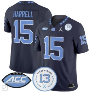 Conner Harrell  #15 North Carolina Tar Heels Vapor ACC Tylee Strong 13   Navy