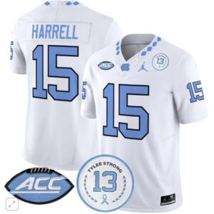 Conner Harrell  #15 North Carolina Tar Heels Vapor ACC Tylee Strong 13   White