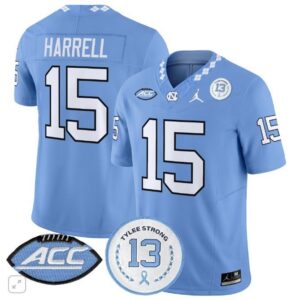 Conner Harrell  #15 North Carolina Tar Heels Vapor Tylee Strong 13   Blue