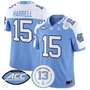 Conner Harrell  #15 North Carolina Tar Heels Vapor Tylee Strong 13  Blue Alternate