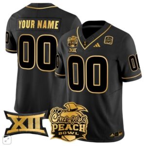 Custom  Arizona State Sun Devils 2025 Peach Bowl   Black Gold