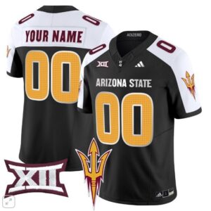 Custom  Arizona State Sun Devils Home Patch Vapor   Black Alter