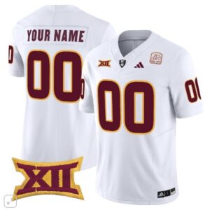 Custom  Arizona State Sun Devils Home Patch Vapor   White