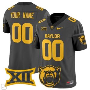 Custom  Baylor Bears Vapor Patch College   Black