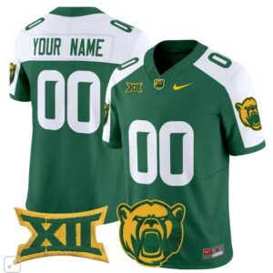 Custom  Baylor Bears Vapor Patch College   Green Alternate